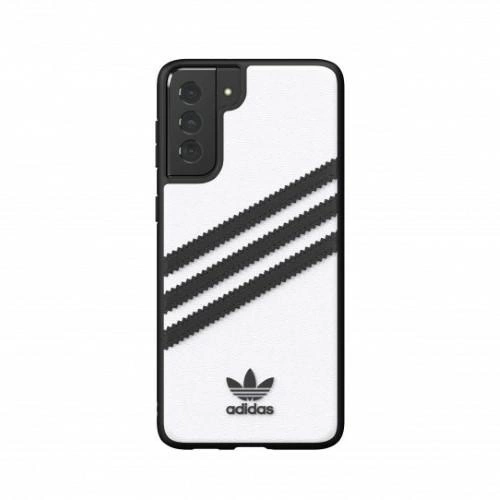 Adidas OR Moudled Case PU for Samsung Galaxy S21+ - White and Blackeng