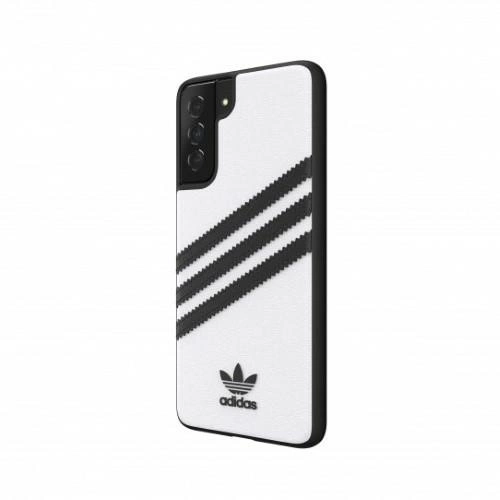 Adidas OR Moudled Case PU for Samsung Galaxy S21+ - White and Blackeng