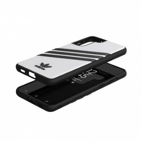 Adidas OR Moudled Case PU for Samsung Galaxy S21+ - White and Blackeng