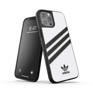 Adidas OR Moulded Case PU for iPhone 12 Pro Max - White/Blackeng