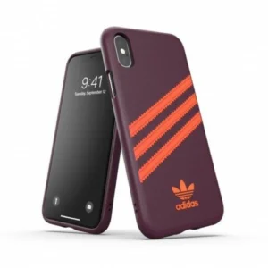 Adidas OR Moulded PU iPhone X/XS Case - Burgundy-Orangeeng