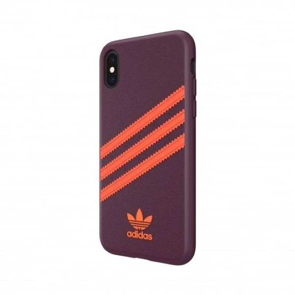 Adidas OR Moulded PU iPhone X/XS Case - Burgundy-Orangeeng