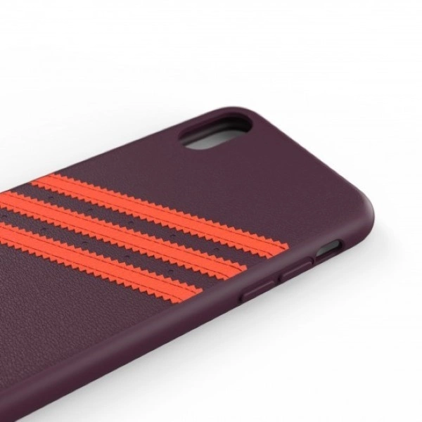 Adidas OR Moulded PU iPhone X/XS Case - Burgundy-Orangeeng
