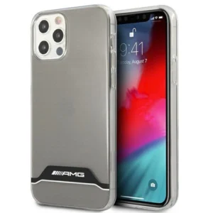 AMG Electroplate Black&White Case for iPhone 12 / 12 Pro - Transparenteng