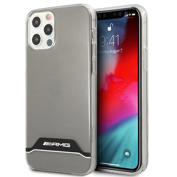 AMG Electroplate Black&White Case for iPhone 12 / 12 Pro - Transparenteng