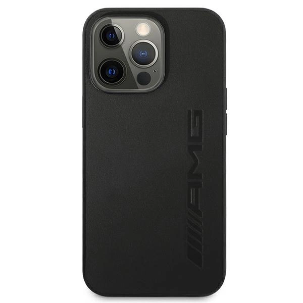 AMG Leather Hot Stamped Case for iPhone 13 Pro / 13 6.1" - Blackeng