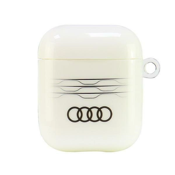 Audi IML Geometric Pattern Case for AirPods 1 / 2 - Whiteeng