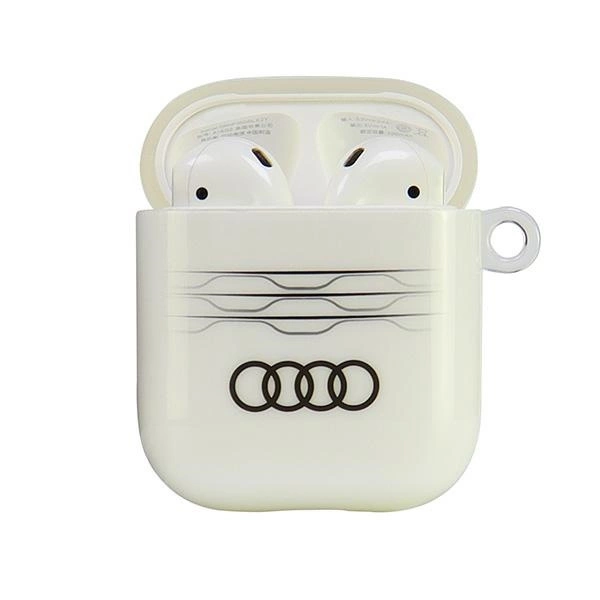Audi IML Geometric Pattern Case for AirPods 1 / 2 - Whiteeng