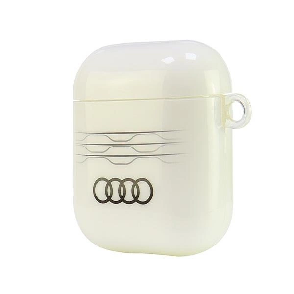 Audi IML Geometric Pattern Case for AirPods 1 / 2 - Whiteeng