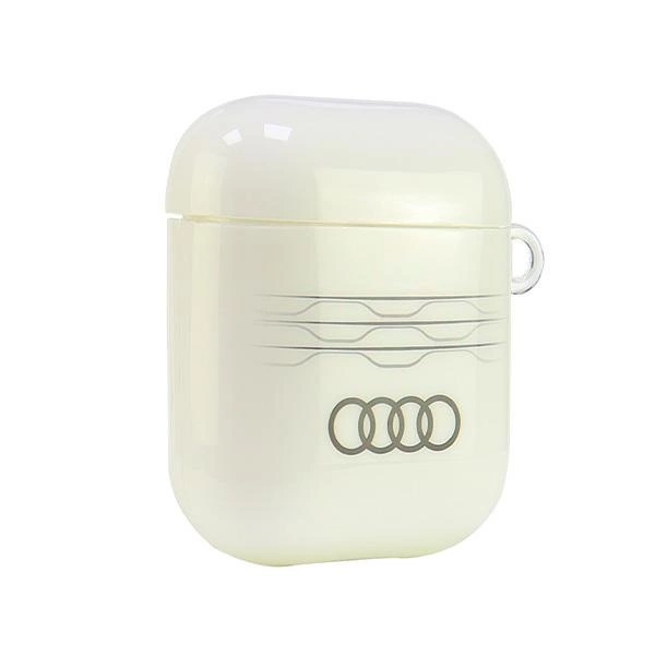 Audi IML Geometric Pattern Case for AirPods 1 / 2 - Whiteeng