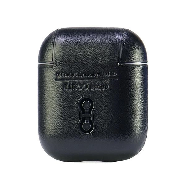 Audi Leather Big Logo Case for AirPods 1 / 2 - Blackeng