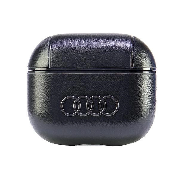 Audi Leather Big Logo Case for AirPods 3 - Blackeng