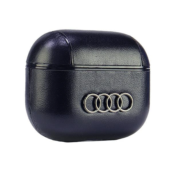 Audi Leather Big Logo Case for AirPods 3 - Blackeng