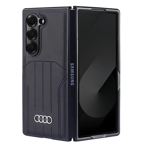 Audi Synthetic Leather MagSafe Case for Samsung Galaxy Z Fold 6 - Blackeng