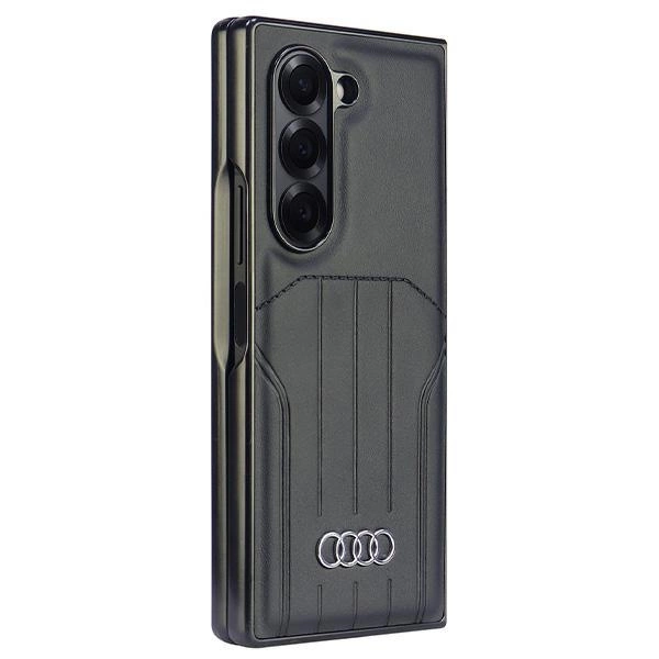 Audi Synthetic Leather MagSafe Case for Samsung Galaxy Z Fold 6 - Blackeng