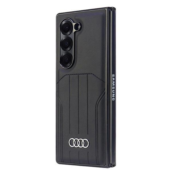 Audi Synthetic Leather MagSafe Case for Samsung Galaxy Z Fold 6 - Blackeng