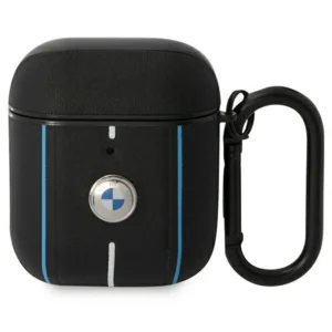 BMW Leather Color Lines Case for AirPods 1 / 2 - Blackeng