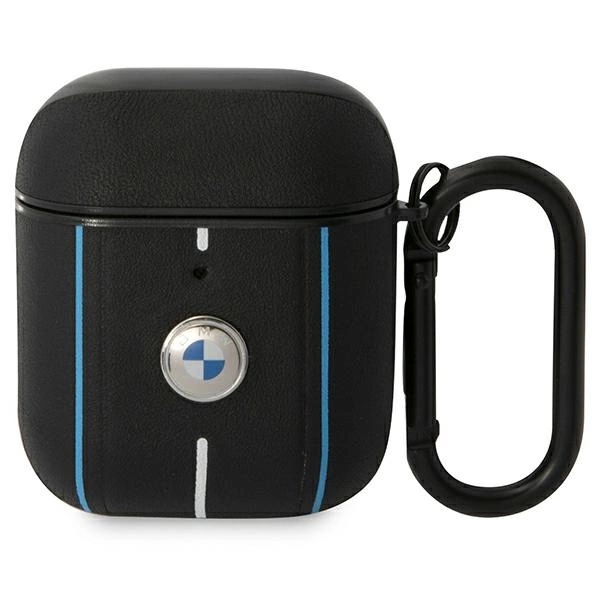 BMW Leather Color Lines Case for AirPods 1 / 2 - Blackeng