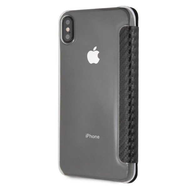 BMW Carbon Tricolor Stripe iPhone XS Max Case - Blackeng