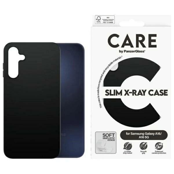 CARE by PanzerGlass Fashion Case for Samsung Galaxy A16 / A16 5G - Blackeng