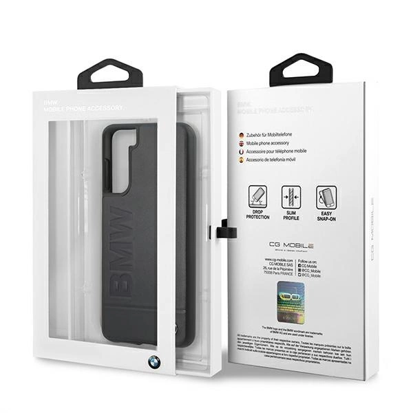BMW Signature Logo Imprint Case for Samsung Galaxy S21+ - Navy Blueeng