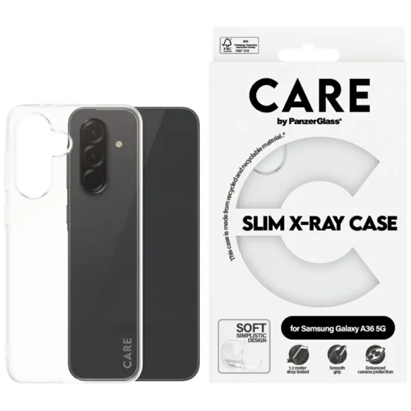 CARE by PanzerGlass Fashion X-Ray Case for Samsung Galaxy A36 5G - Transparenteng