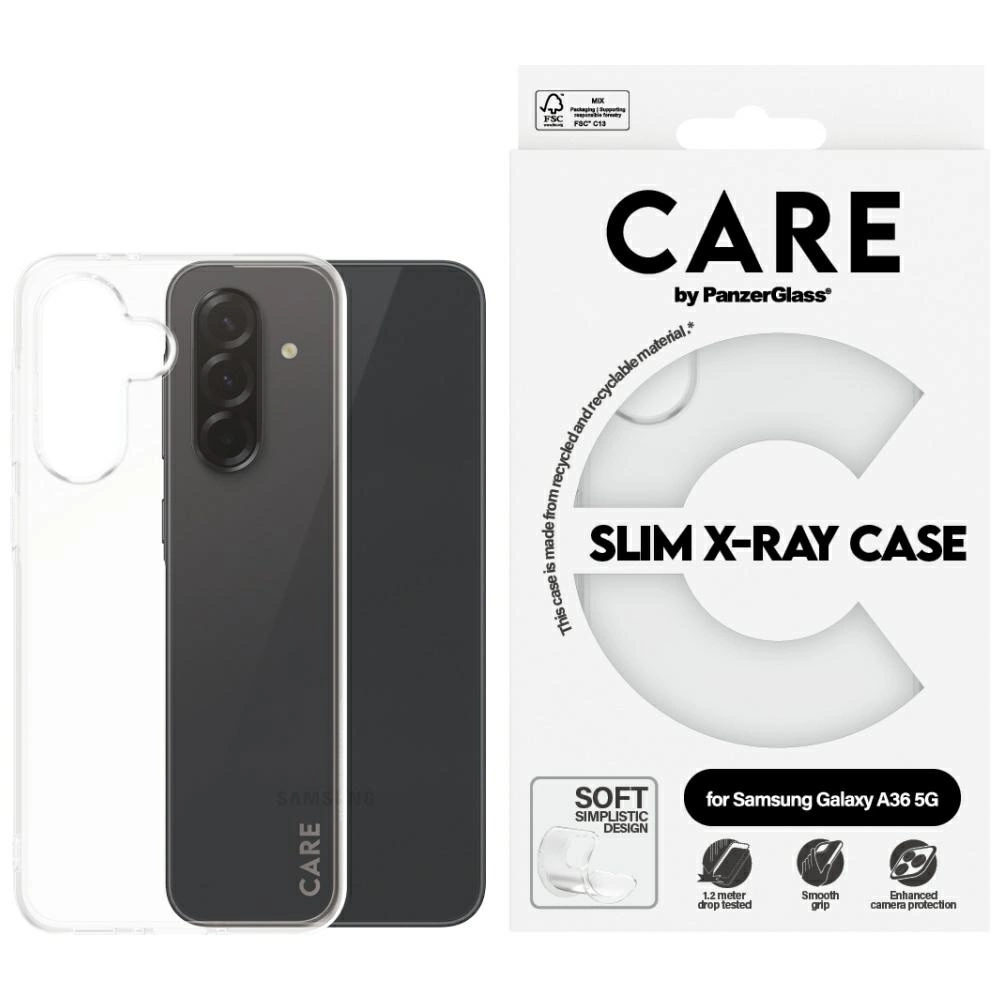 CARE by PanzerGlass Fashion X-Ray Case for Samsung Galaxy A36 5G - Transparenteng
