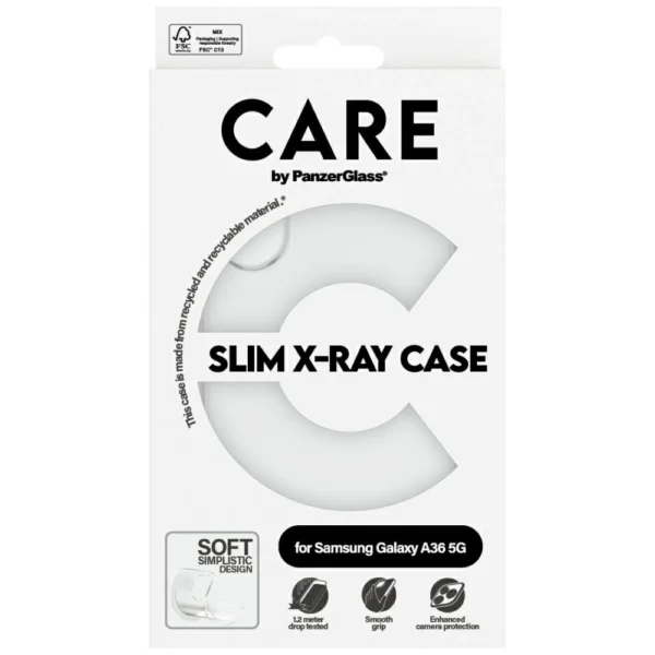 CARE by PanzerGlass Fashion X-Ray Case for Samsung Galaxy A36 5G - Transparenteng