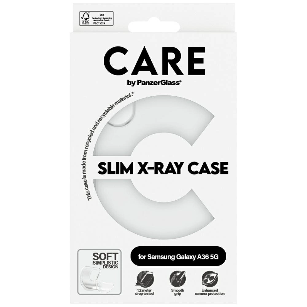CARE by PanzerGlass Fashion X-Ray Case for Samsung Galaxy A36 5G - Transparenteng