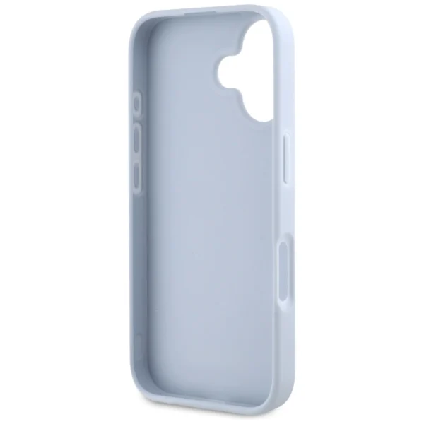 Guess Grained Big 4G Logo Small Classic Logo case for iPhone 16 - blueeng