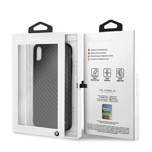 BMW Siganture Carbon Case for iPhone Xs Max - Blackeng