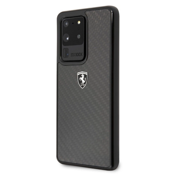 Ferrari Carbon Heritage Case for Samsung Galaxy S20 Ultra - Blackeng