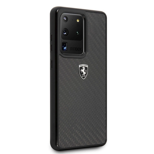 Ferrari Carbon Heritage Case for Samsung Galaxy S20 Ultra - Blackeng