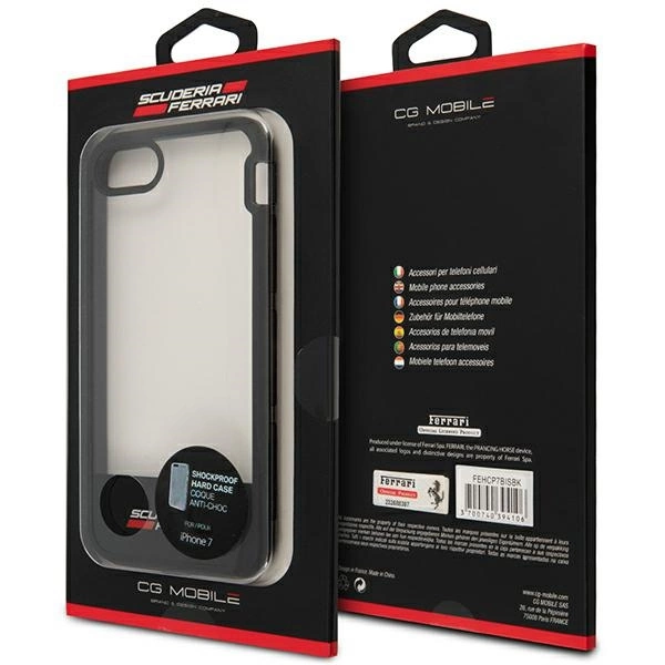 Ferrari Racing Shield Case for iPhone 7 / 8 / SE 2020 / SE 2022 - Semi-Transparenteng