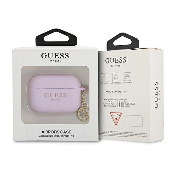Guess Charm 4G Collection Case for AirPods Pro - Purpleeng