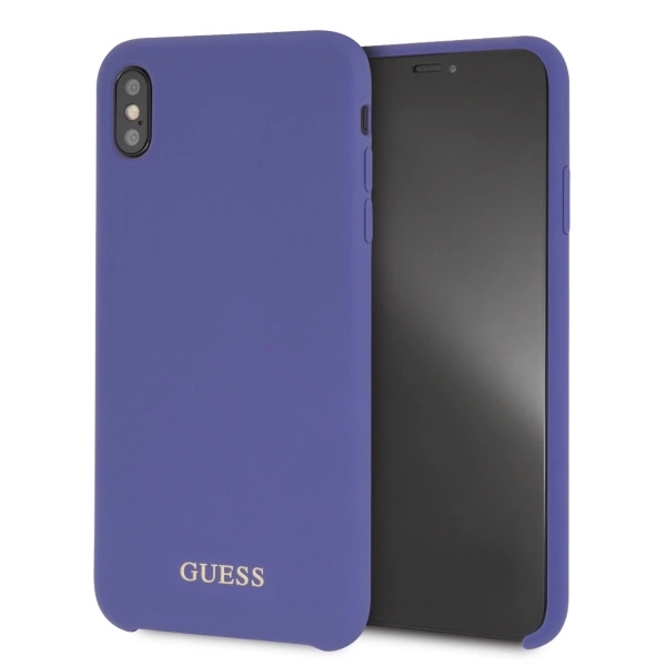 Guess Silicone iPhone Xs Max Case - Purpleeng