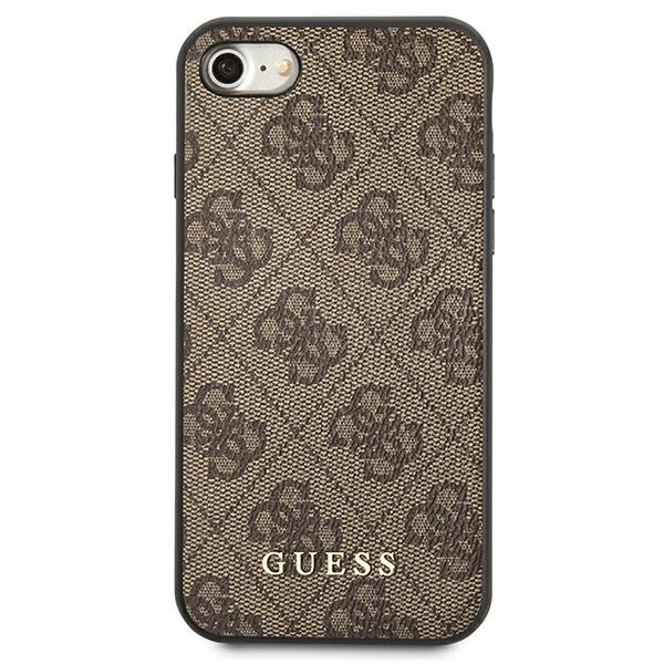 Guess 4G Metal Gold Logo Case for iPhone SE 2022 / 2020 / 7 / 8 - Browneng