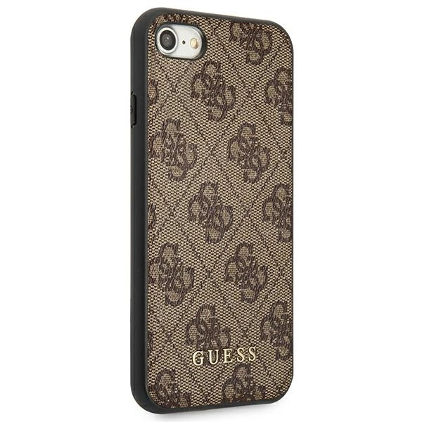 Guess 4G Metal Gold Logo Case for iPhone SE 2022 / 2020 / 7 / 8 - Browneng