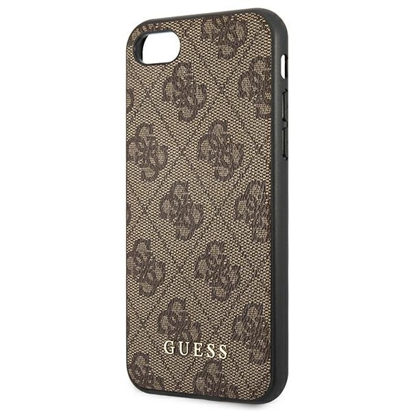 Guess 4G Metal Gold Logo Case for iPhone SE 2022 / 2020 / 7 / 8 - Browneng