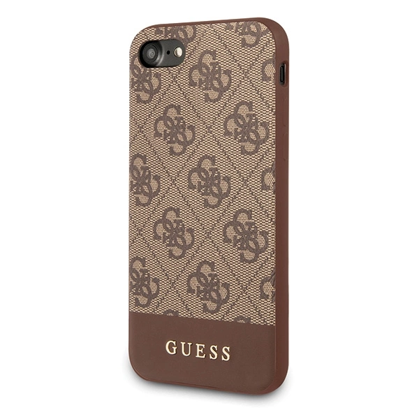 Guess 4G Stripe Collection case for iPhone 7 / 8 / SE 2020 / SE 2022 - browneng