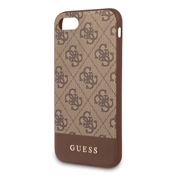 Guess 4G Stripe Collection case for iPhone 7 / 8 / SE 2020 / SE 2022 - browneng