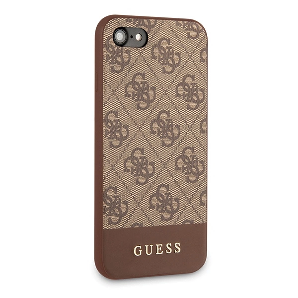 Guess 4G Stripe Collection case for iPhone 7 / 8 / SE 2020 / SE 2022 - browneng