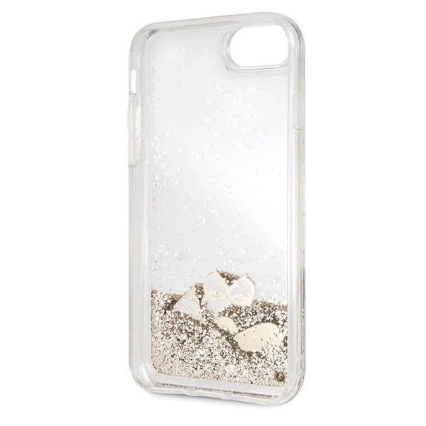Guess Glitter Hearts Case for iPhone 7 / 8 / SE 2020 / SE 2022 - Goldeng