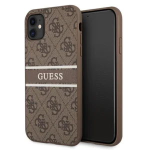 Guess 4G Stripe case for iPhone 11 / Xr 6.1" - browneng
