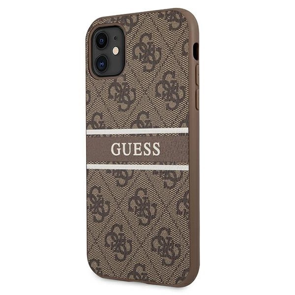 Guess 4G Stripe case for iPhone 11 / Xr 6.1" - browneng