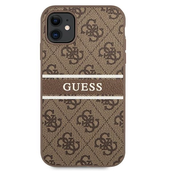Guess 4G Stripe case for iPhone 11 / Xr 6.1" - browneng