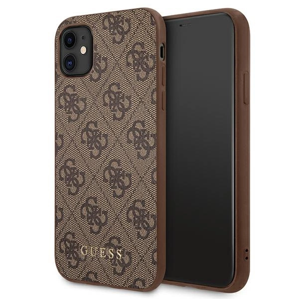 Guess 4G Metal Gold Logo Case for iPhone 11 / Xr 6.1" - Browneng