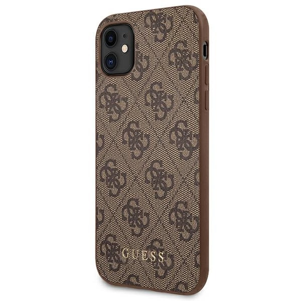 Guess 4G Metal Gold Logo Case for iPhone 11 / Xr 6.1" - Browneng