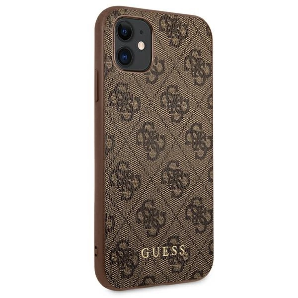 Guess 4G Metal Gold Logo Case for iPhone 11 / Xr 6.1" - Browneng