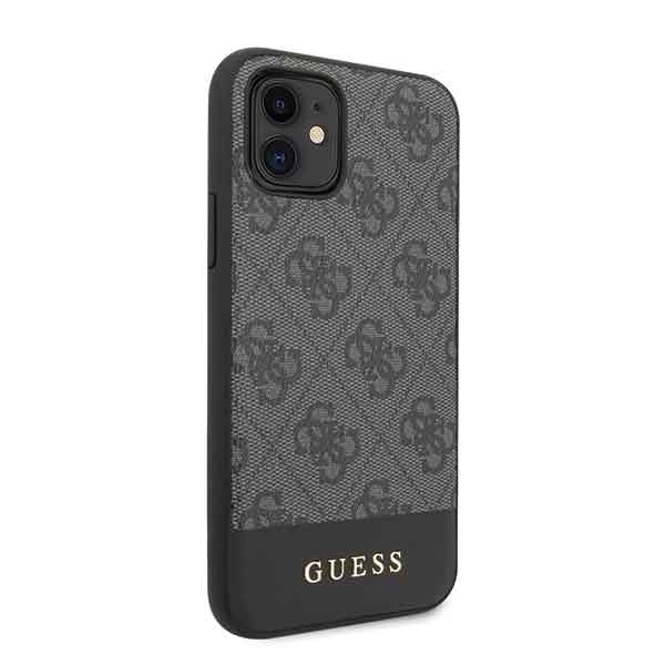 Guess 4G Stripe Collection case for iPhone 11 6.1" / Xr - grayeng